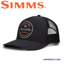 Кепка Simms Double Haul Trucker Black Rounder